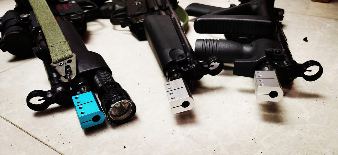 Bow Master Dummy “ MP5 Training “ Conversation Kit For MP5 Airsoft ( Muzzle Devices )-Silver