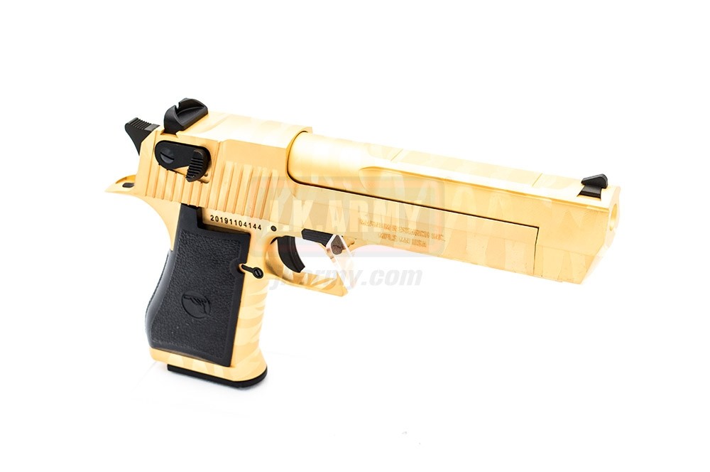 Cybergun Desert Eagle .50 AE Tiger Stripe GBB Pistol ( Black / Gold )-Gold