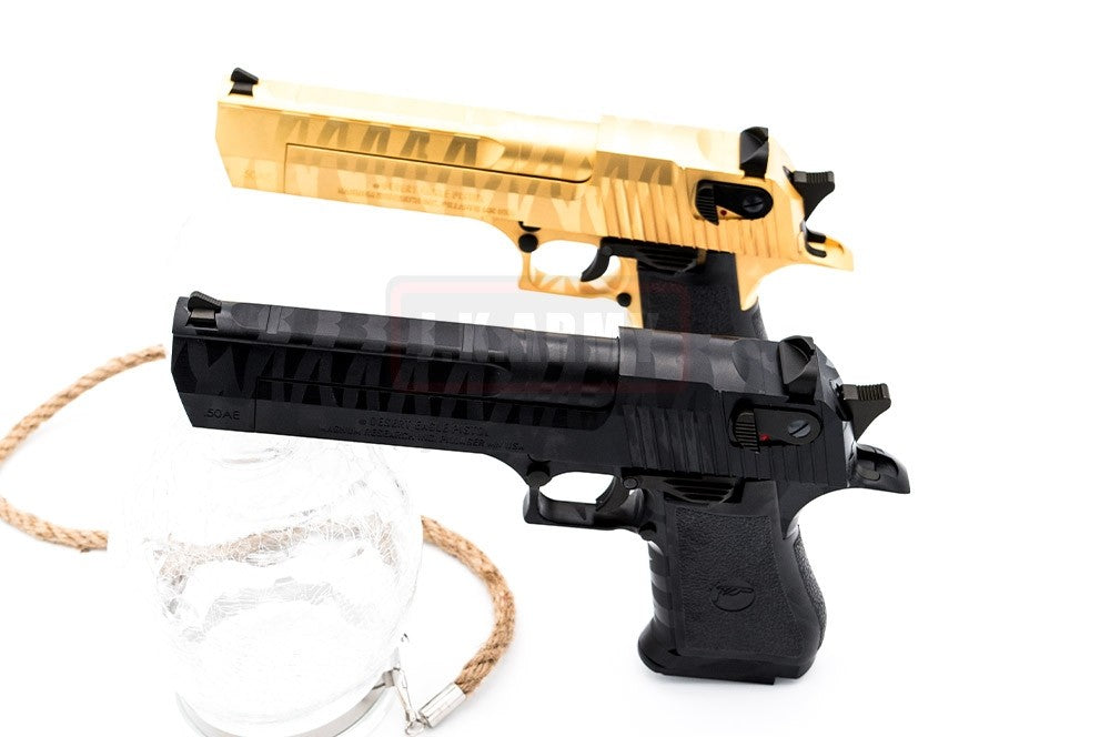 Cybergun Desert Eagle .50 AE Tiger Stripe GBB Pistol ( Black / Gold )-Gold