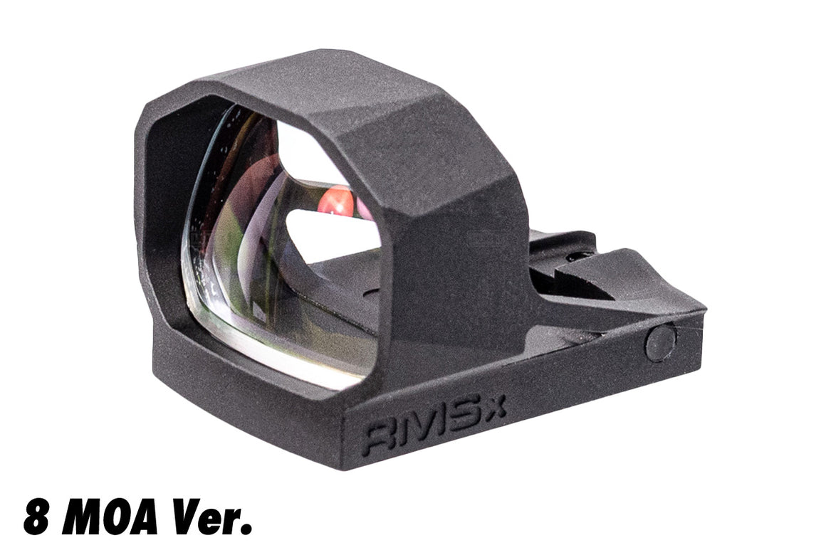 SHIELD Sights Glass Edition RMSx Reflex Mini Sight XL Lens Red Dot Sight -Black-8 MOA