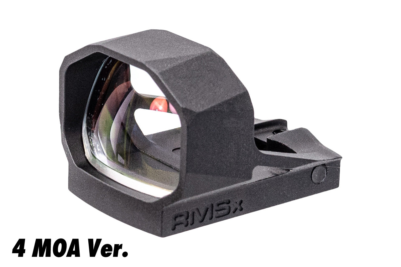 SHIELD Sights Glass Edition RMSx Reflex Mini Sight XL Lens Red Dot Sight -Black-4 MOA
