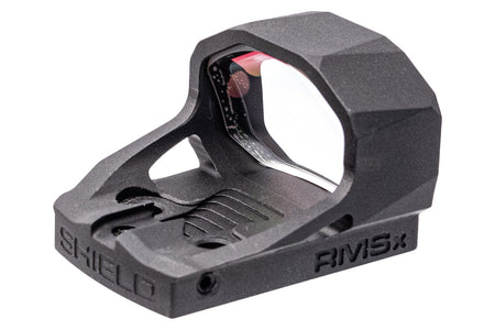 SHIELD Sights Glass Edition RMSx Reflex Mini Sight XL Lens Red Dot Sight -Black-4 MOA