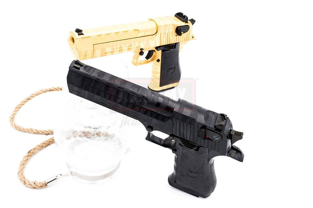 Cybergun Desert Eagle .50 AE Tiger Stripe GBB Pistol ( Black / Gold )-Gold