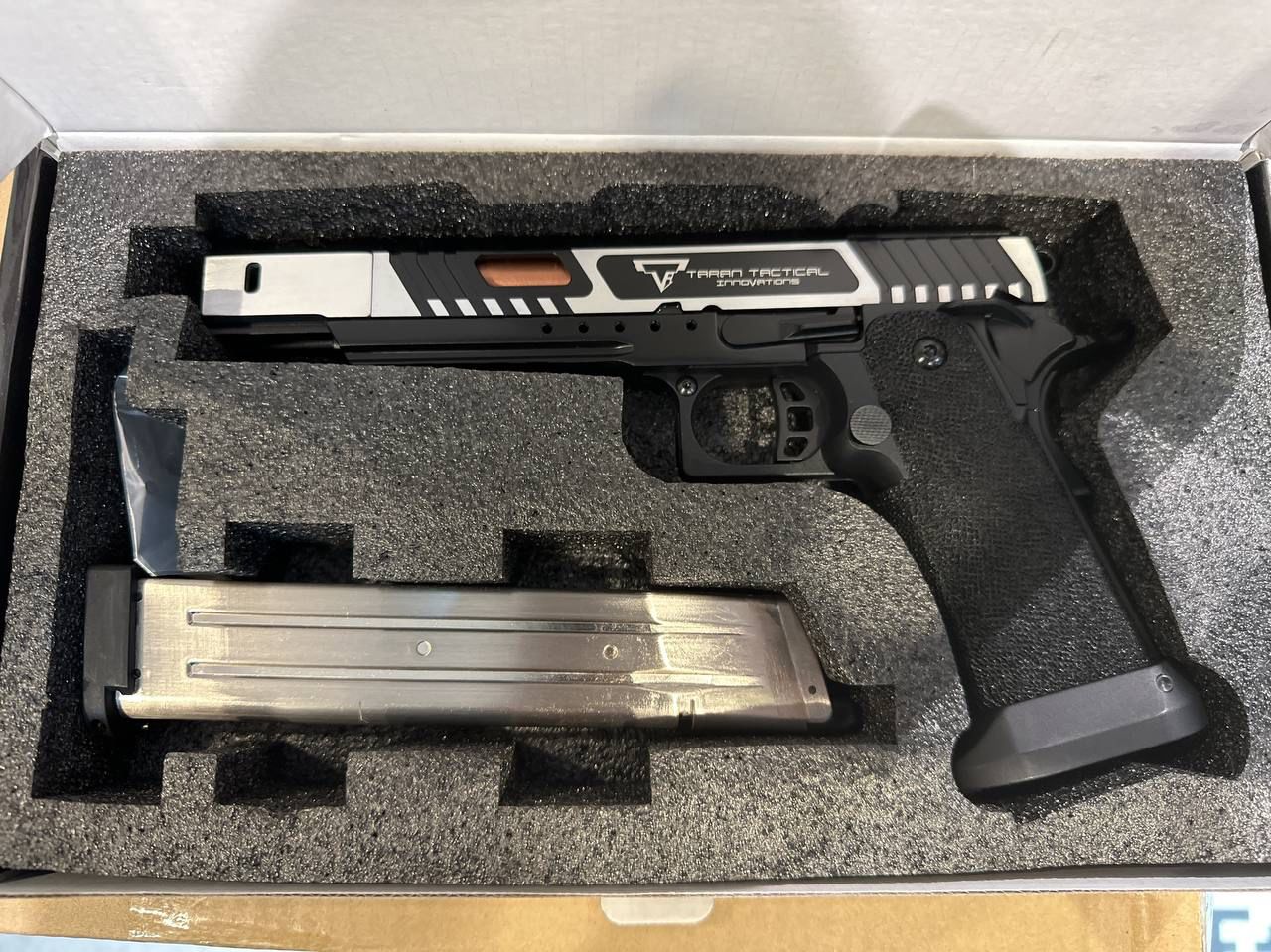 ARMY TTI Licensed Combat Master Alpha Model with Compensator GBB Pistol Airsoft ( 2 Tone )