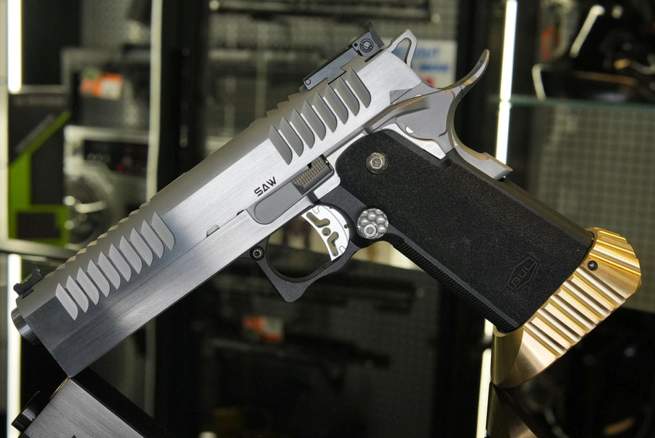 FPR Bul SAS II SAW 5" Style Hi-Capa GBB Pistol Airsoft ( CNC Stainless Steel )