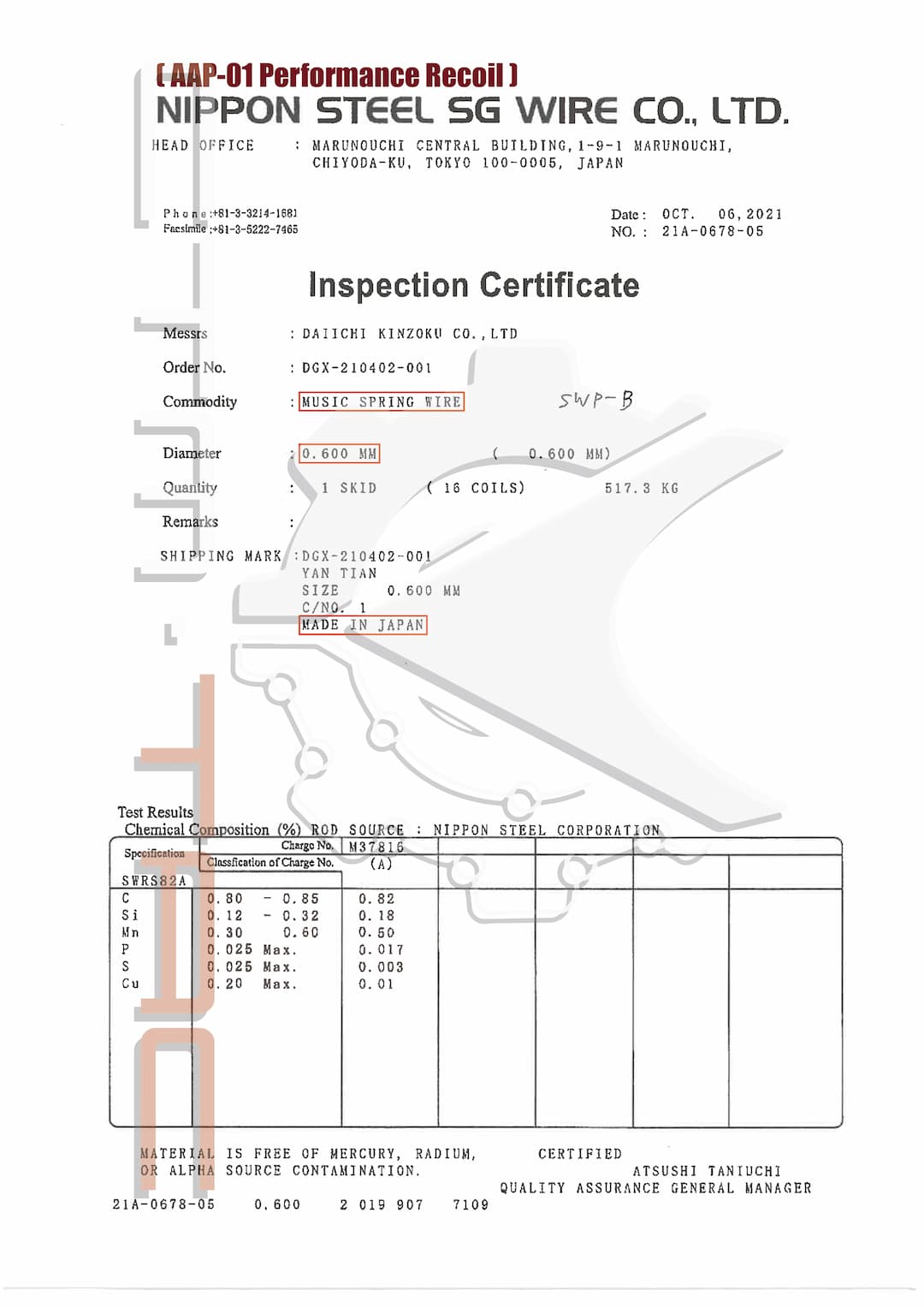 CTM AAP-01/C Performance Recoil & Air Nozzle Spring For Action Army AAP01 GBB Pistol ( AAP-01 )