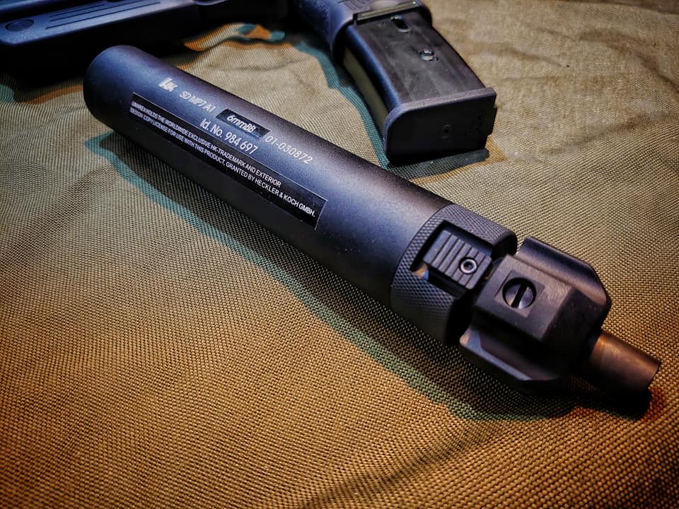 VFC H&K MP7 A1 Dummy Suppressor / Barrel Extension Suitable for UMAREX / VFC MP7A1 AEG / GBB Series ( Umarex Licensed ) ( Black )