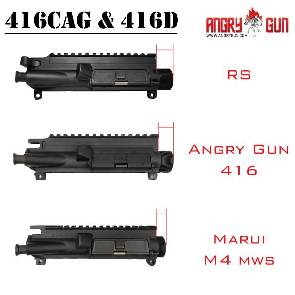 Angry Gun 416D TM MWS Conversion Kit with 10.5 inch SMR Rail ( Black / FDE ) ( Marui MWS )-FDE