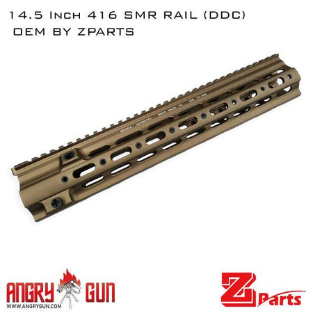 Angry Gun 416D TM MWS Conversion Kit with 14.5 inch SMR Rail ( Black / FDE ) ( Marui MWS )-FDE