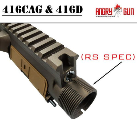 Angry Gun 416D TM MWS Conversion Kit with 14.5 inch SMR Rail ( Black / FDE ) ( Marui MWS )-FDE
