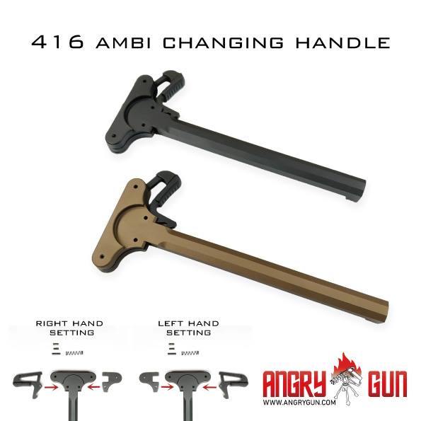 Angry Gun 416D TM MWS Conversion Kit with 14.5 inch SMR Rail ( Black / FDE ) ( Marui MWS )-FDE