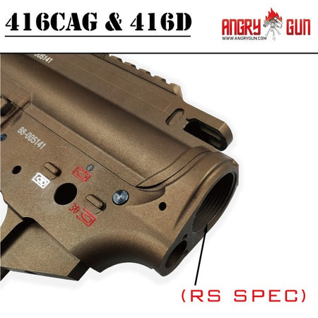 Angry Gun 416D TM MWS Conversion Kit with 10.5 inch SMR Rail ( Black / FDE ) ( Marui MWS )-FDE