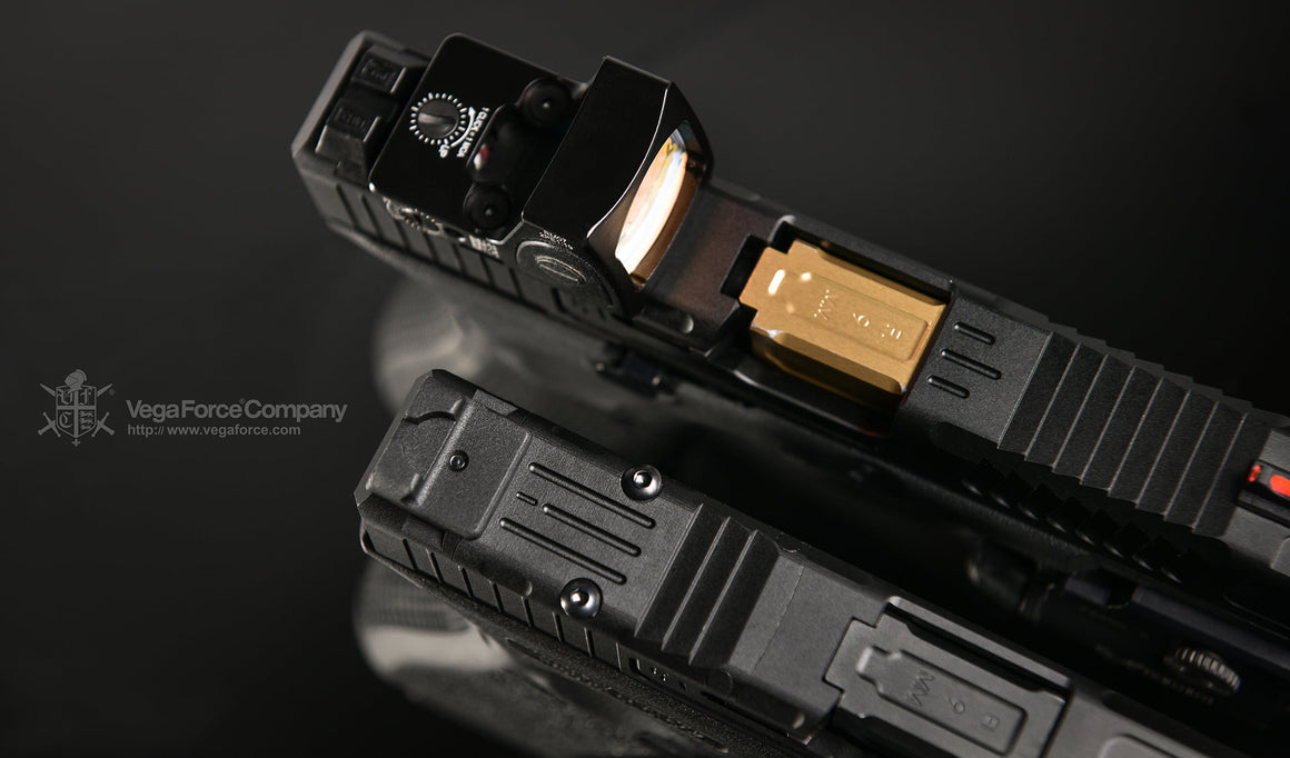 VFC FI MK1 G19 Aluminum RMR Slide & Barrel Set for Umarex / VFC Glock 19X , 19 Gen4 / Gen5 GBB Pistol Series ( Licensed by FI )-Gold