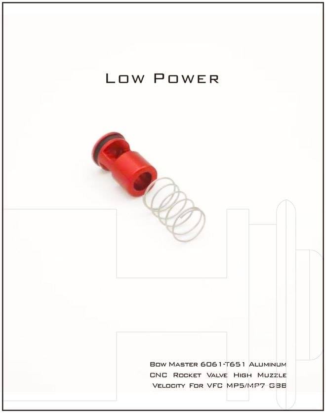 Bow Master Rocket Valve High Muzzle Velocity for UMAREX / VFC MP5 / MP7 GBB ( Lo / High Power )-Purple