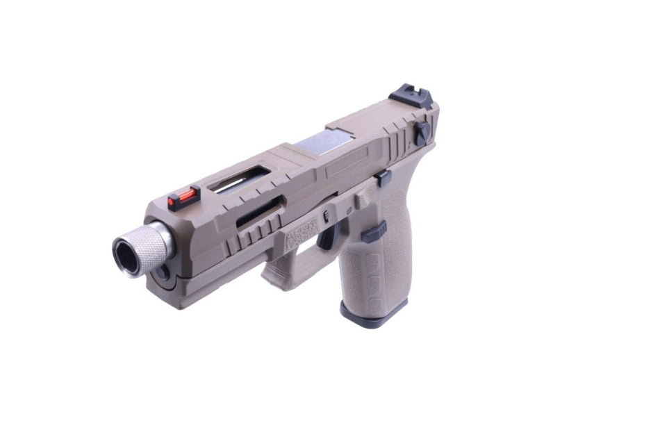 KJ Works KP-13F Full Auto Metal Slide GBB Pistol ( Tan )