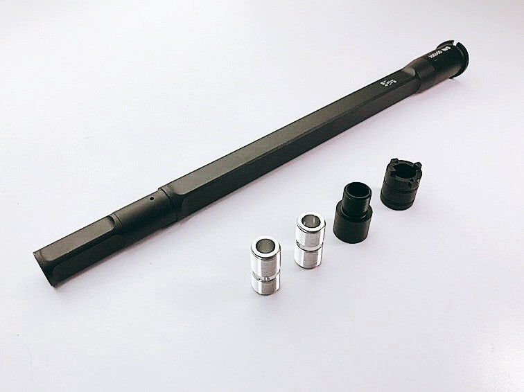 Pro&T S Style fluted barrel kit for WE GBB 14.5" carbine length
