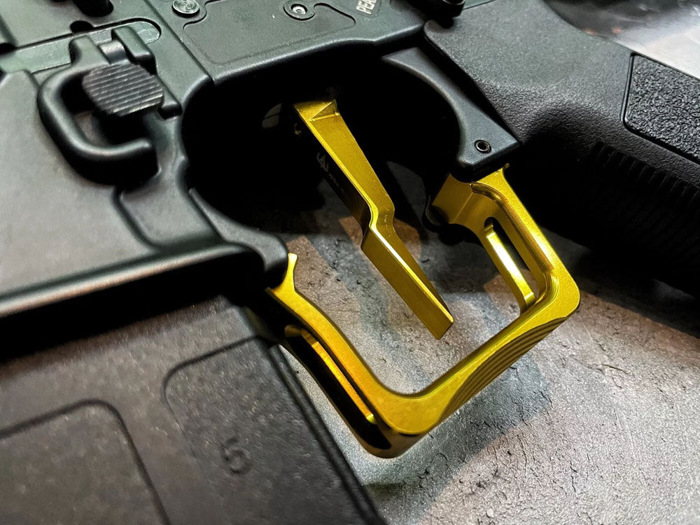 Poseidon Terminator M4 AEG Kit - CNC Tunable Advanced Trigger ( Black / Red / Gold )-Red