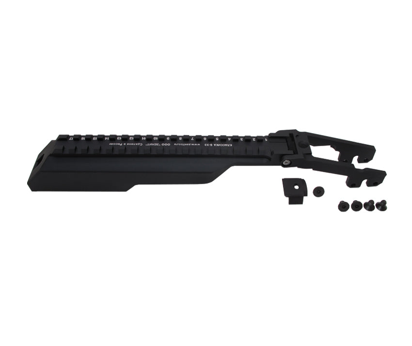 WII TECH Aluminum B-33 Rail Dust Cover For Marui TM Next Gen AEG AK47 / AKS47