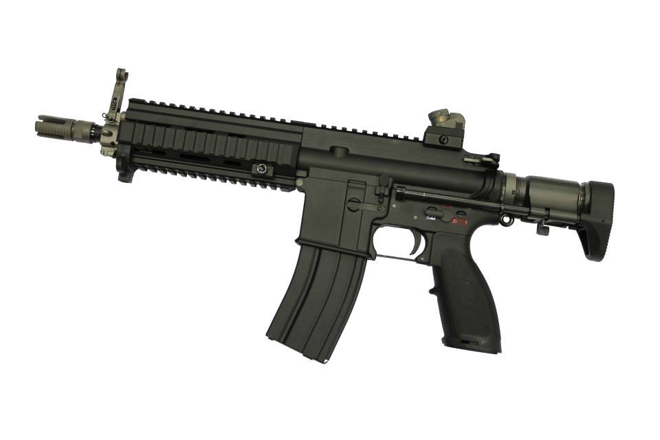 WE 416C GBB Open Chamber Airsoft Rifle ( Black )