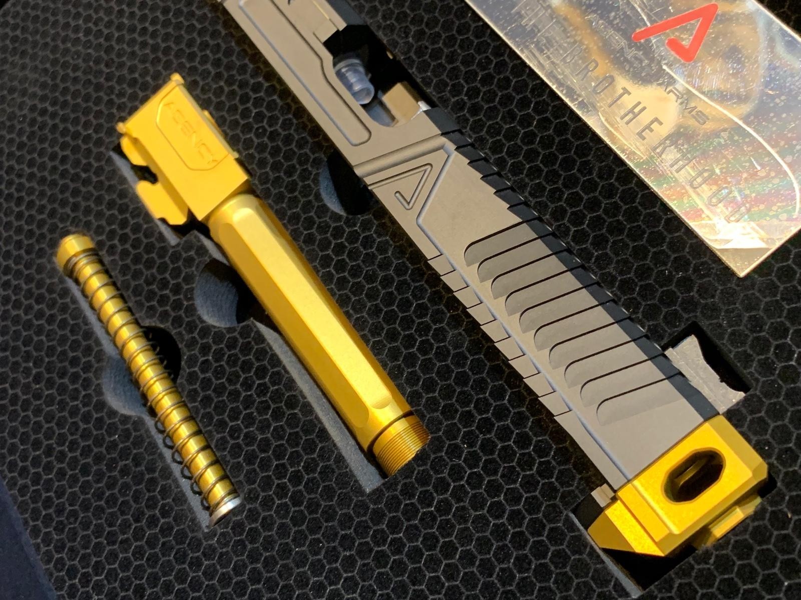 RWA Agency Arms Project NOC ( Full Size Deluxe Stainless Steel Version ) Slide Set for TM Model 17 ( Limited Edition )