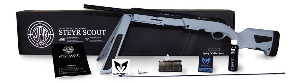 Modify Steyr Scout Airsoft Rifle ( Grey )