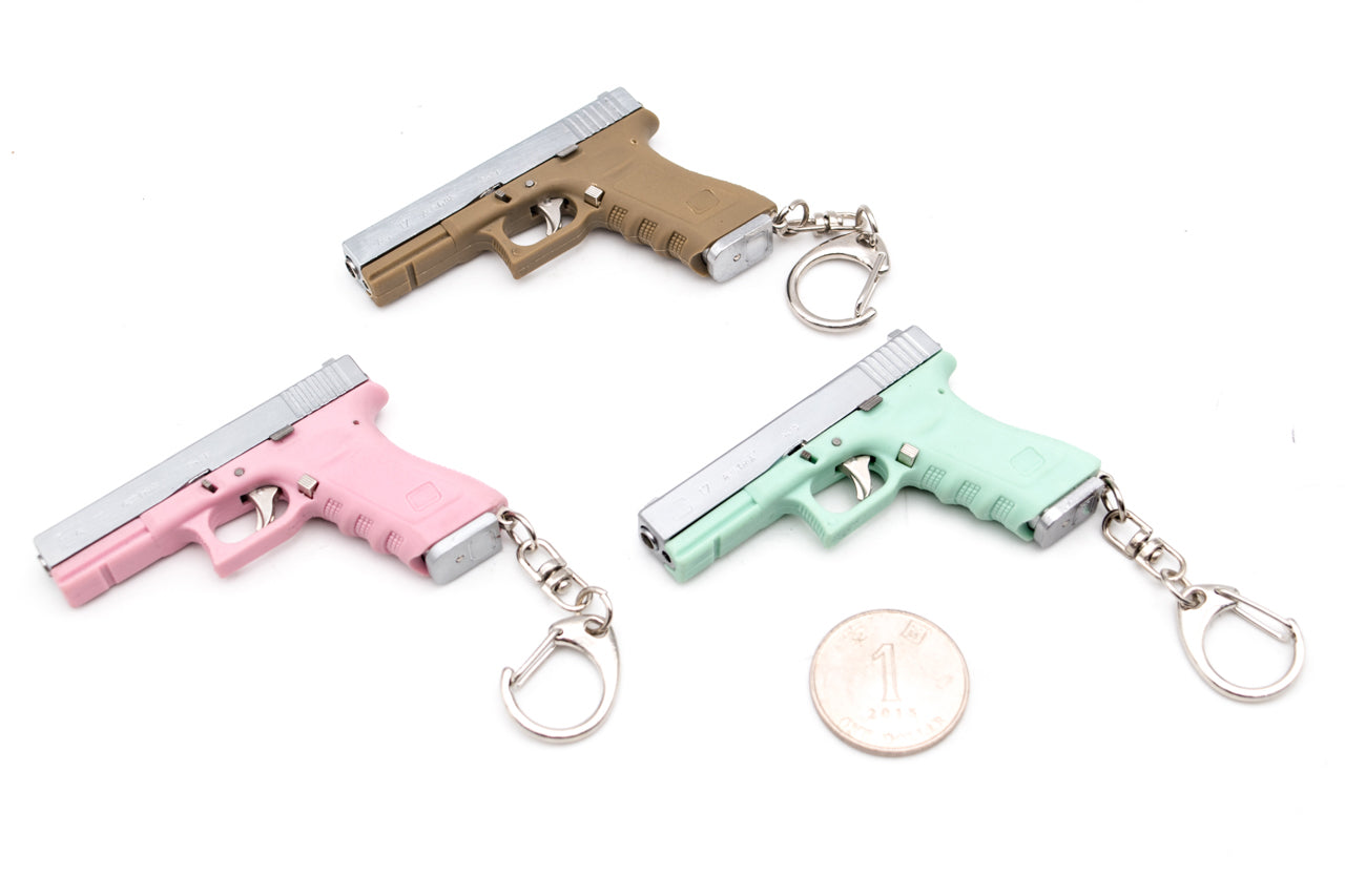 G17 Dummy Metal Keychain w/ Kydex Holster ( Black )