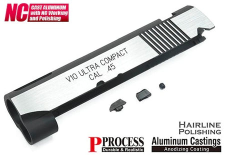 Gurader Aluminum Slide for TM Marui V10 GBB Pistol Airsoft ( 2 Tone )