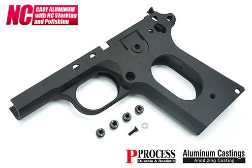 Gurader Aluminum Frame for TM Marui V10 GBB Pistol Airsoft ( Black )