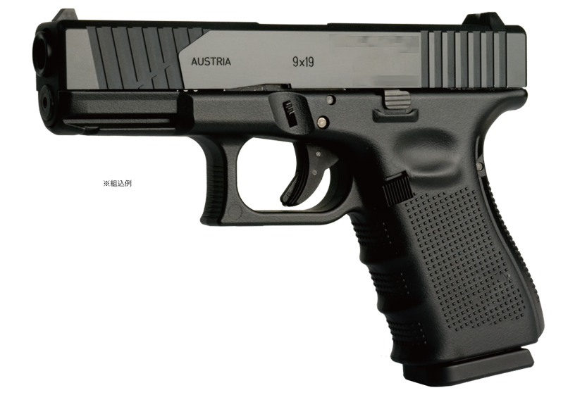 Detonator TRI Style System V1 Cut 19 G4 Custom Aluminum Slide for Marui TM G19 Gen4 GBB Series ( Black )