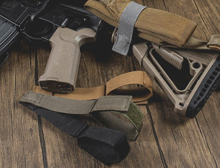 Wosport Magnetic Elastic Tactical Strap for Airsoft Sling & Accessories ( Black / Coyote Brown / Ranger Green / Grey )-Ranger Green