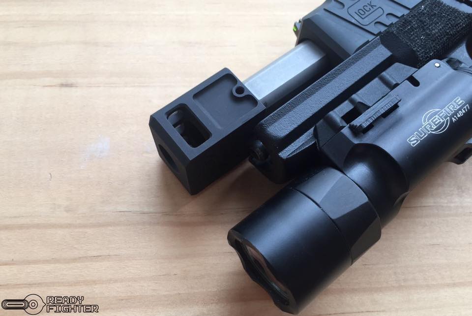 Ready Fighter TB Style V2 Micro Comp 14mm CW / CCW Thread ( Silver )-14mm Counter-Clockwise - ( 14CCW )