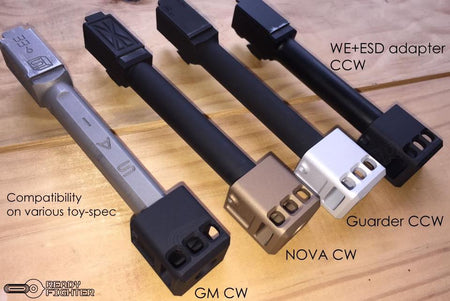 Ready Fighter TB Style V2 Micro Comp 14mm CW / CCW Thread ( FDE )-14mm Counter-Clockwise - ( 14CCW )