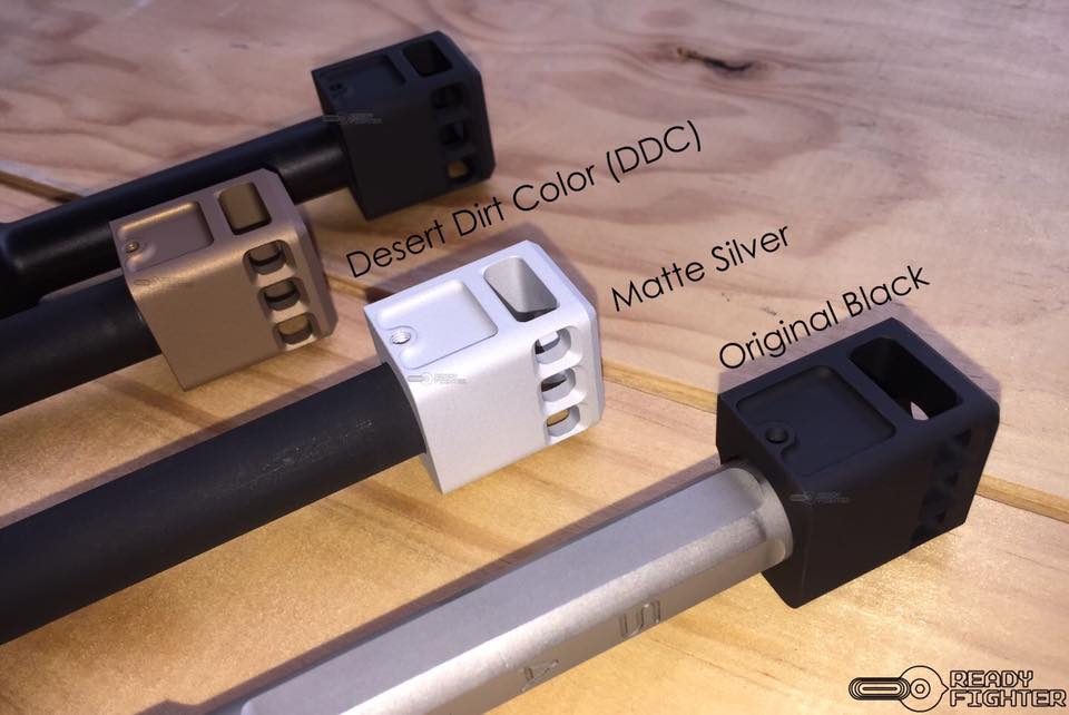 Ready Fighter TB Style V2 Micro Comp 14mm CW / CCW Thread ( FDE )-14mm Counter-Clockwise - ( 14CCW )