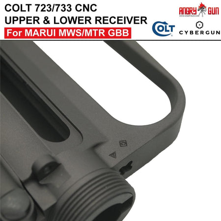 Angry Gun COLT 723 / 733 M16 A2 CNC Upper & Lower Receiver for Marui TM MWS / MTR GBB ( Colt Licensed w/ Roll Marking Press )