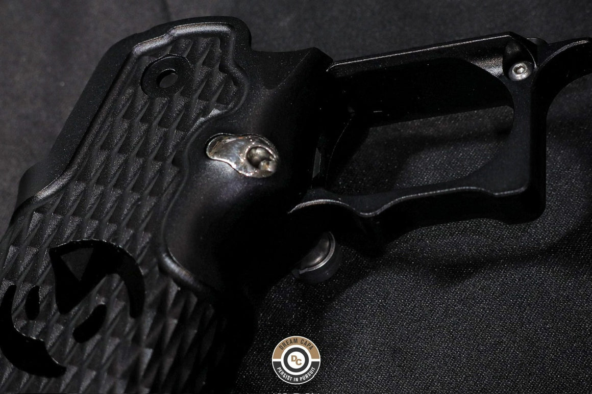 Dream Capa DCP CNC Aluminium INF Grip ( Infinity Diamond Hollow SV Style ) For TM Hi-Capa GBBP Airsoft Series ( 5-Axis CNC Machining ) Red