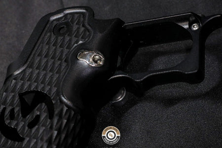 Dream Capa DCP CNC Aluminium INF Grip ( Infinity Diamond Hollow SV Style ) For TM Hi-Capa GBBP Airsoft Series ( 5-Axis CNC Machining ) Red