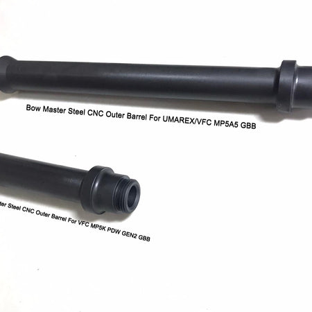 Bow Master CNC Steel Outer Barrel for UMAREX / VFC MP5A5 / MP5K V2 GBB Series-UMAREX MP5K V2 GBB