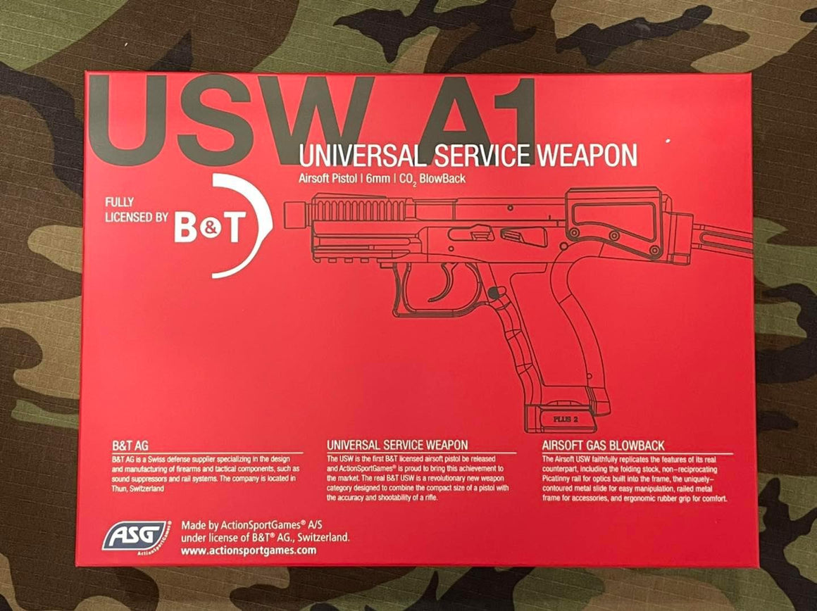 ASG B&T USW A1 GBB Bowback Pistol ( Black ) ( Gas Ver. )