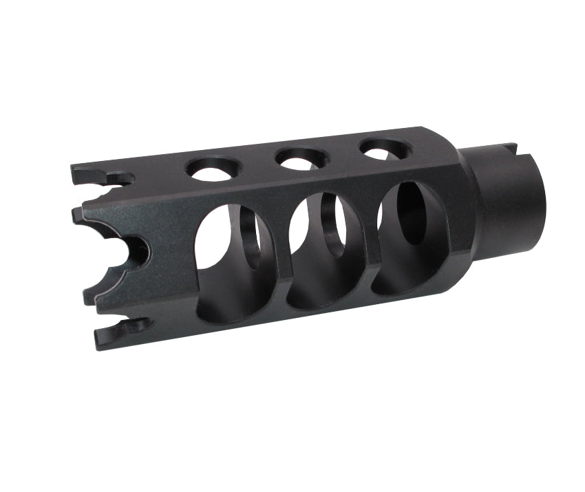 WII TECH CNC Steel DTK-1L Style Muzzle Brake 14mm CCW For Marui TM AKM GBB