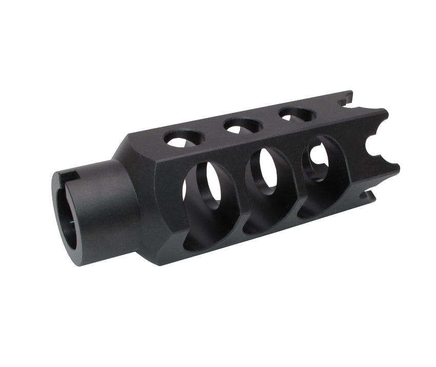 WII TECH CNC Steel DTK-1L Style Muzzle Brake 14mm CCW For Marui TM AKM GBB