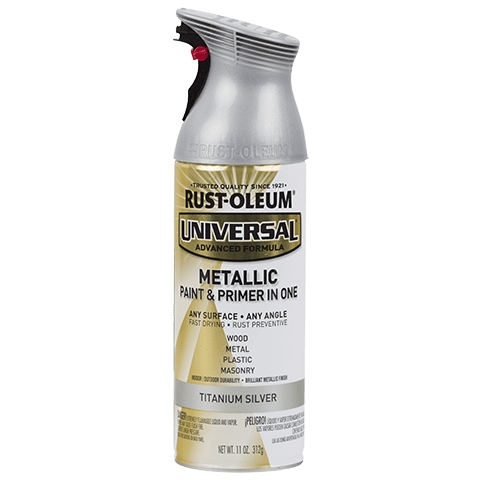Rust-Oleum Universal Premium Metallic Spray Paint Can [ HK LOCAL ONLY ]-Titanium Silver