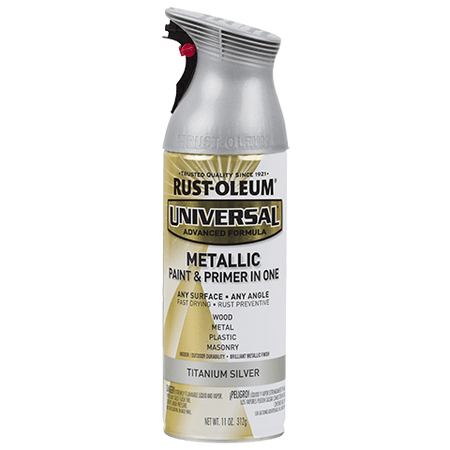 Rust-Oleum Universal Premium Metallic Spray Paint Can [ HK LOCAL ONLY ]-Titanium Silver