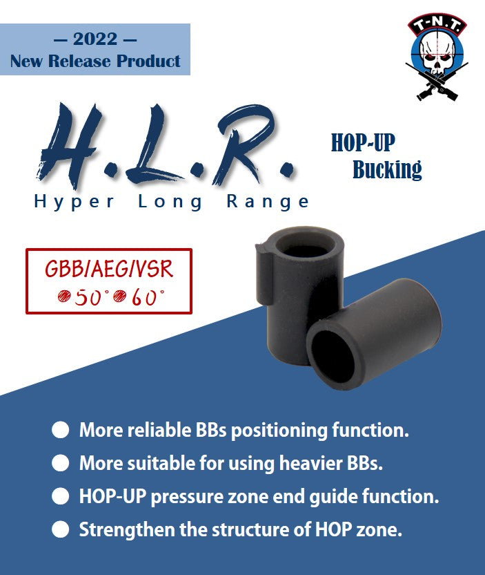 TNT APS-X H.L.R Hop Up Silicone Rubber Bucking for Marui / WE / KJ GBB Pistol & GBBR & VSR ( Hyper Long Range )-GBB / VSR-70°