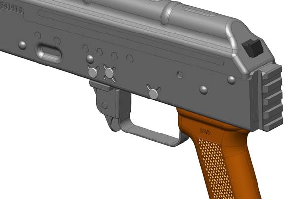EMG Rifle Dynamic Airsoft AK to M4 Stock Adapter Assemble for Marui TM AKM GBBR Series ( by DYTAC )