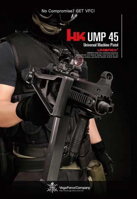 UMAREX UMP 45 DX SMG GBB Airsoft ( ASIA Edition ) ( by VFC ) ( Black )