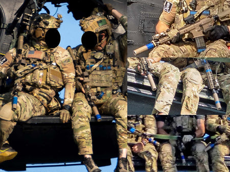 FFI - NSWDG NAVY SEAL DEVGRU BLUE SQUADRON Cross Bone Skull Embroider Patch Set