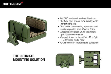 NORTHEAST Tropic Recon Kit Tripod and Jaws Saddle Combo ( OD )