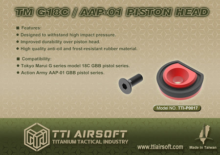 TTI Airsoft Piston Head For AAP-01 / Marui TM G18C GBB Series ( AAP01 )