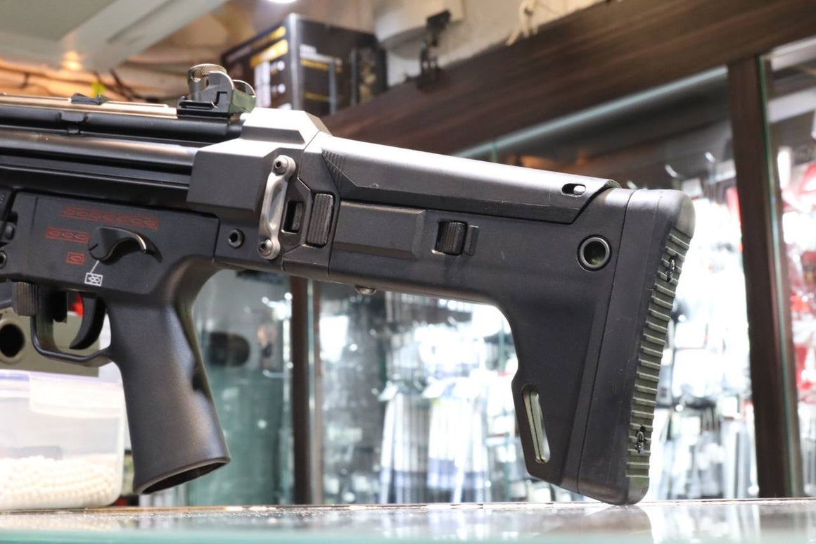 Bow Master GMF Folding Stock For UMAREX / VFC HK53 MP5 GBB & Marui TM MP5A5 Next Gen AEG Series ( Masada Style Multi-Adjustable )