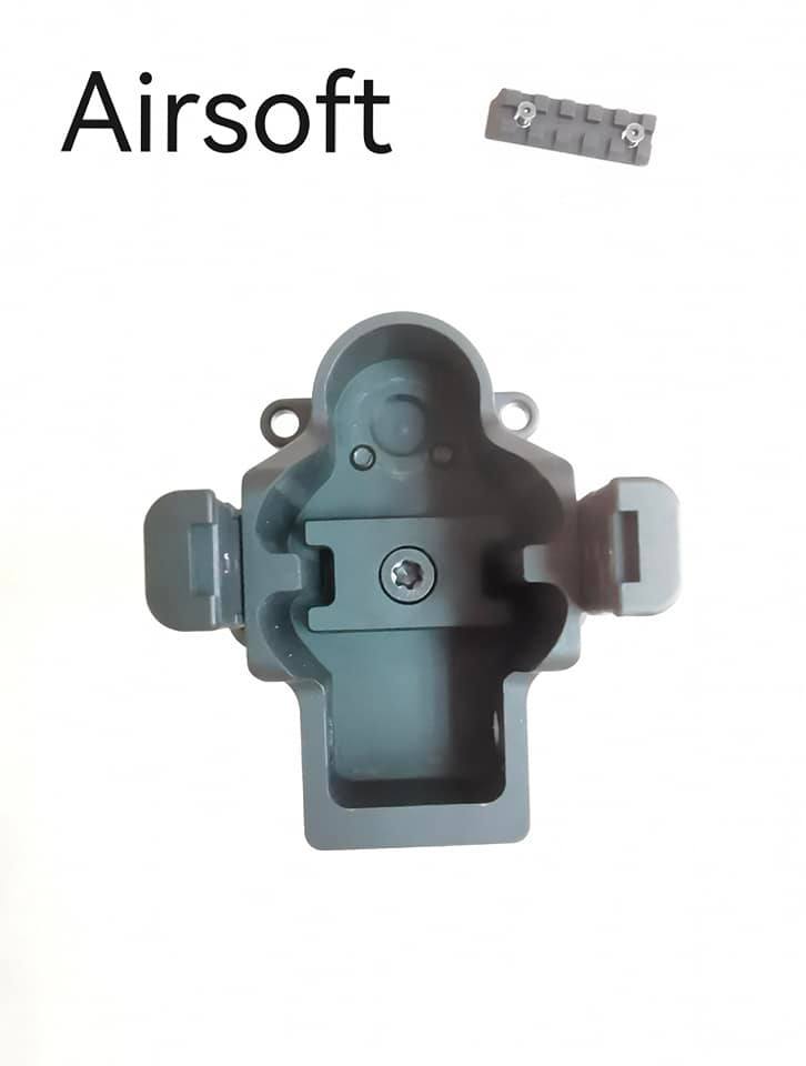 Bow Master x GMF 5 Position Buttstock & Picatinny Rail M1913 20mm Stock Adapter for UMAREX / VFC HK53 MP5 GBB Series & TM MP5A5 Next Gen AEG Series